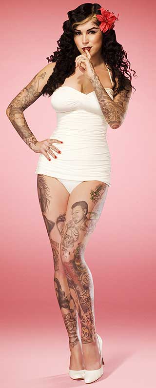 Kat Von D pretty tattooed lady
